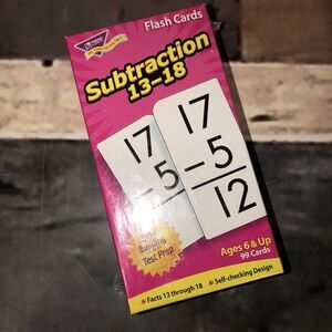 TREND FLASH CARDS‎ SUBTRACTION 13-18 (99 Cards) T-53104 NIP